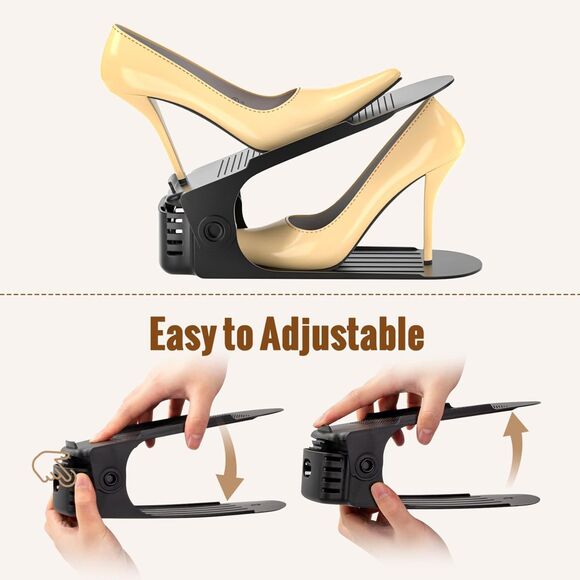 Neprock Shoe Slots‎ Organizer,Shoe Storage Black 12 Pack (4497) - Picture 5 of 7